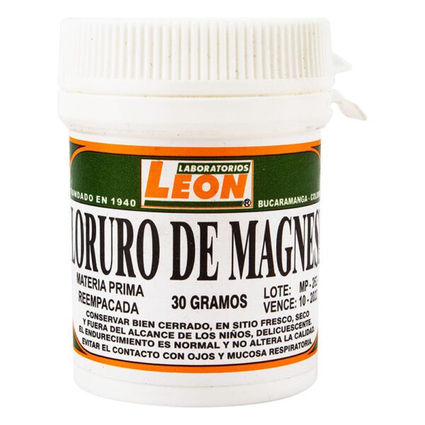 Cloruro De Magnesio 30 Gr Leon