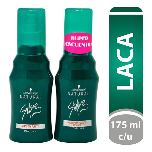 Laca Natural Styling Fuerte Spray 175 Ml+ Repuesto