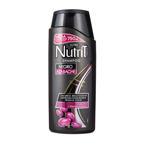 Shampoo Ultra Nutrit Negro Azabache 750 Ml