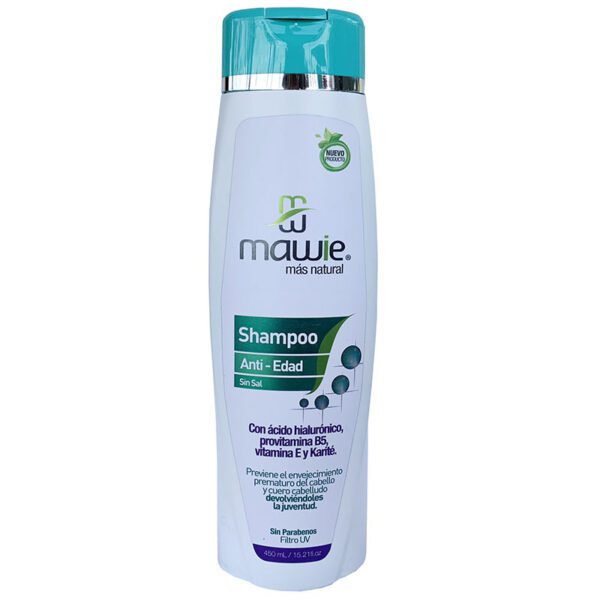 Shampoo Mawie Antiedad Sin Sal 450 Ml